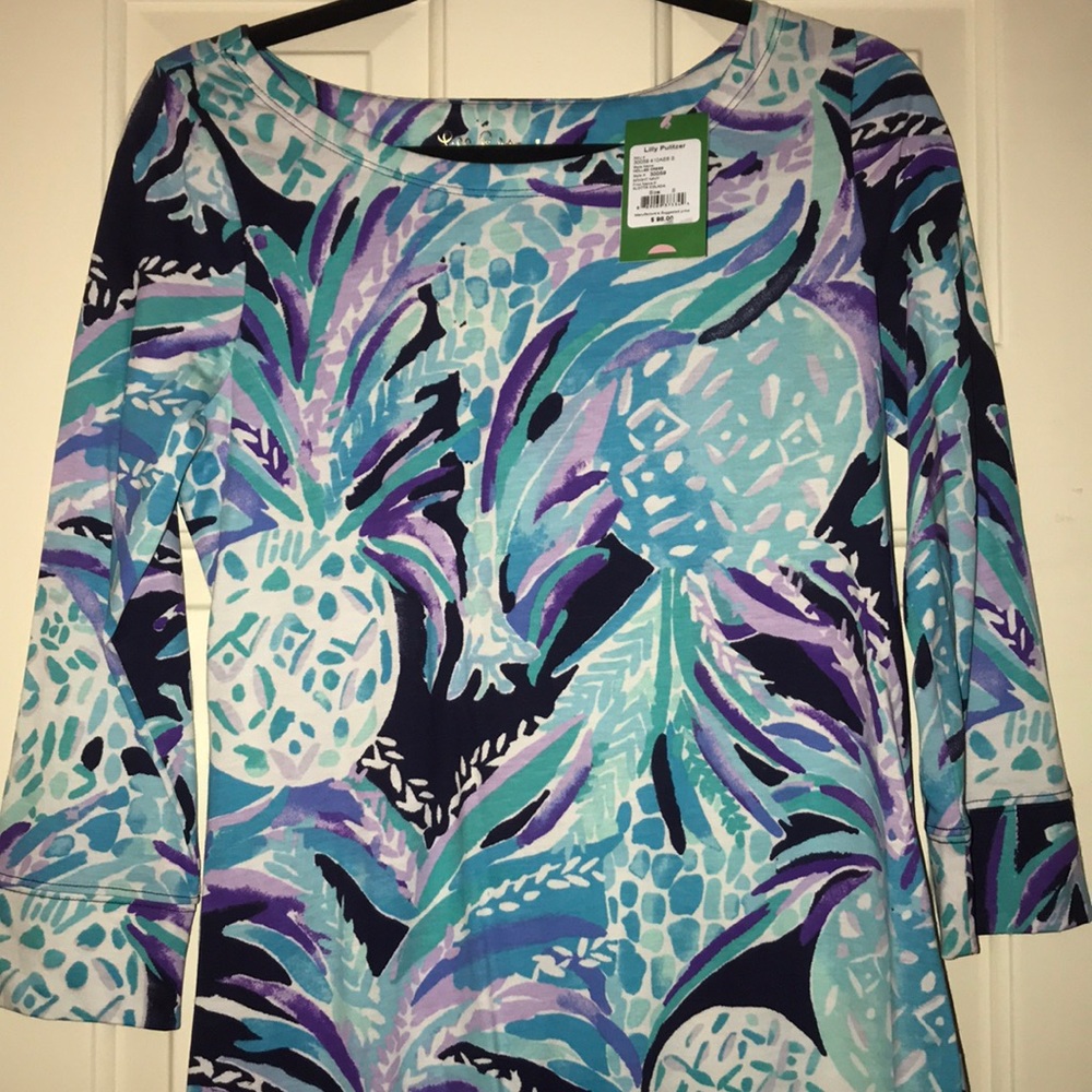 Lilly Pulitzer-Hollee dress alotta colada print. S